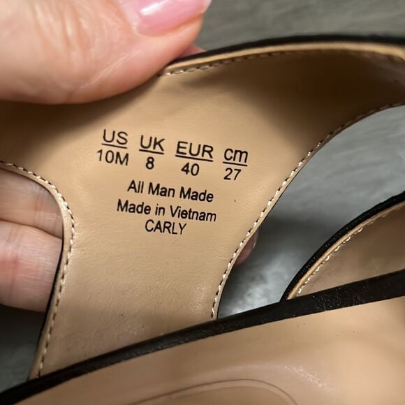 ABELLA True Comfort Carly Strappy Shoes Women Sz 10 Black 2.5” Block Heel Casual - Picture 9 of 10